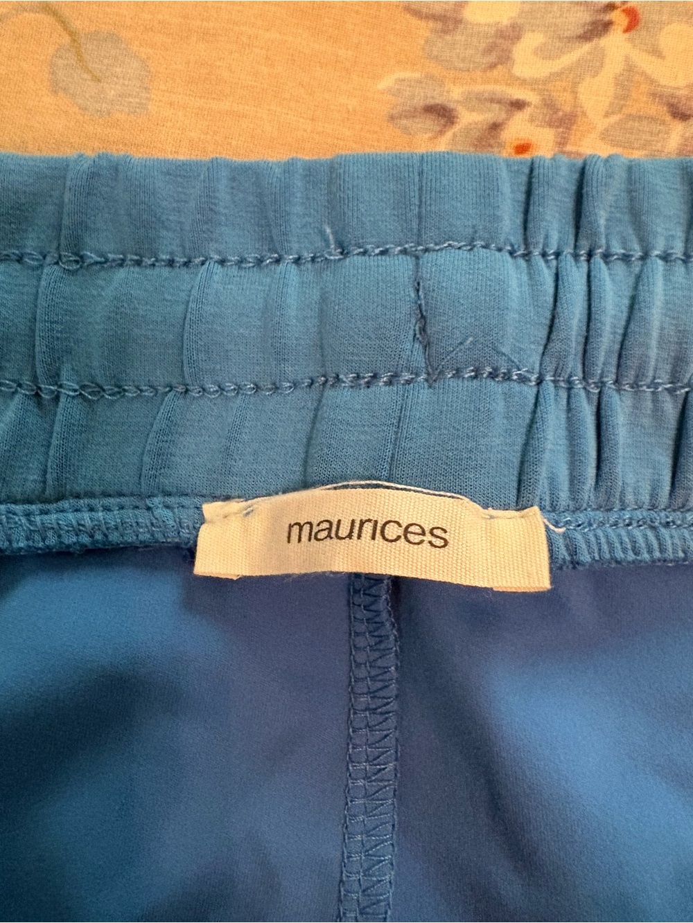 Maurices Bright Blue Circle Skirt with Elastic Waist - Picture 3 of 5